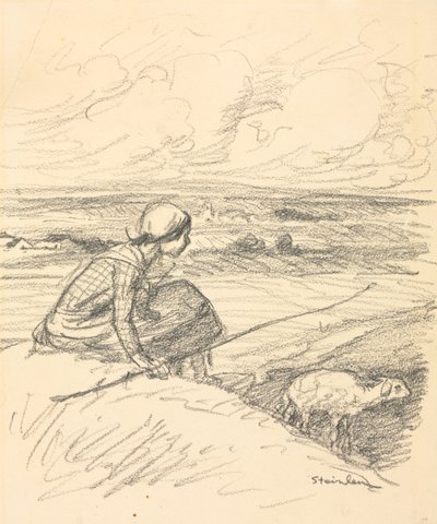The Shepherdess by Théophile Alexandre Steinlen