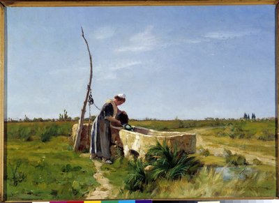 The Peasant and the Well by Théophile Henri Mayan