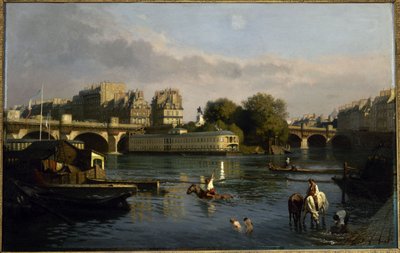 Pont-Neuf and the Tip of Île de la Cité, circa 1860 by Théophile Meunier