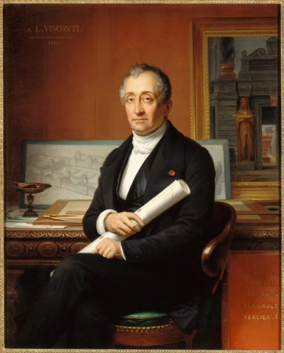 Portrait of the Architect Louis Visconti by Théophile Vauchelet