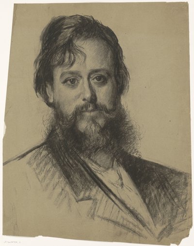 Portrait of a Bearded Man, Front View by Thérèse Schwartze