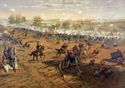 Battle of Gettysburg by Thure de (after) Thulstrup