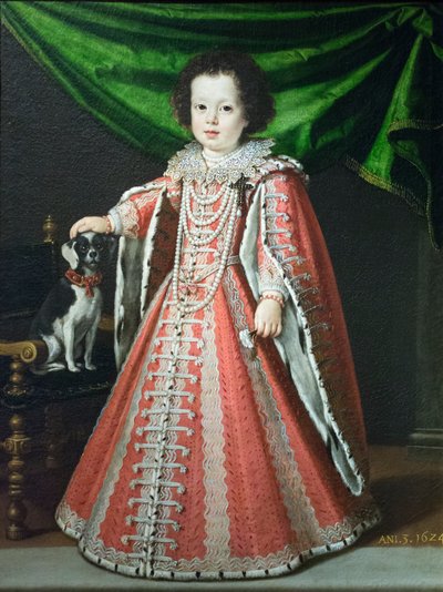 Portrait of Vittoria della Rovere as a Child by Tiberio di Titi