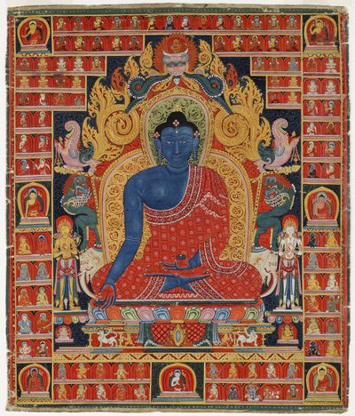 Buddha, the Supreme Healer by Tibetan School