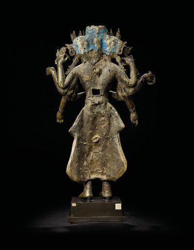 Ekadashalokeshvara Statue by Tibetan School
