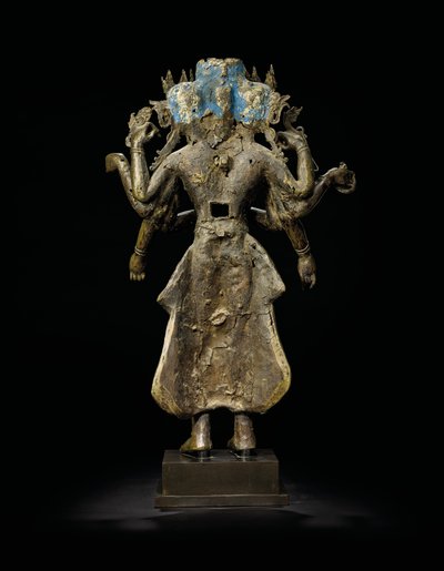 Ekadashalokeshvara Statue by Tibetan School