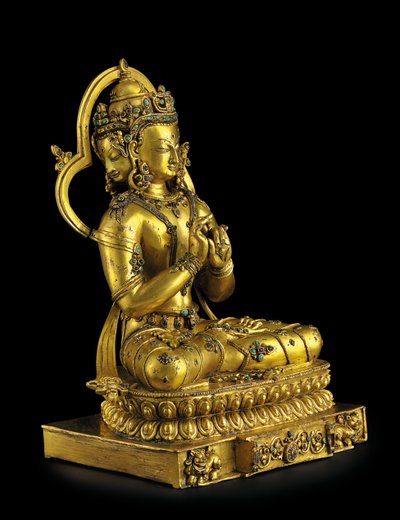 Figure of Vairochana, Densatil by Tibetan School