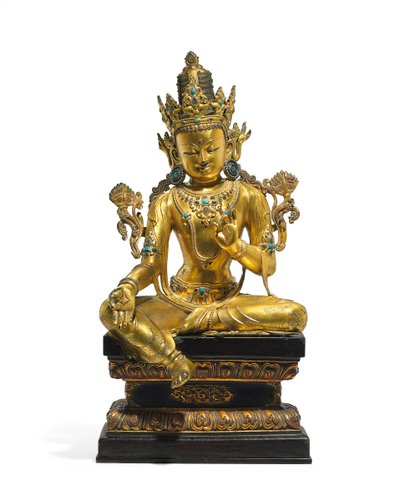 Imperial Figure of Avalokiteshvara (detail) by Tibetan School