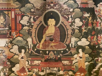 Scenes of the Life of the Buddha Shakyamuni by Tibetan School