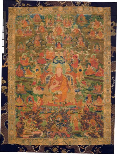 Third Panchen Lama Losan Penden Yeshe by Tibetan School