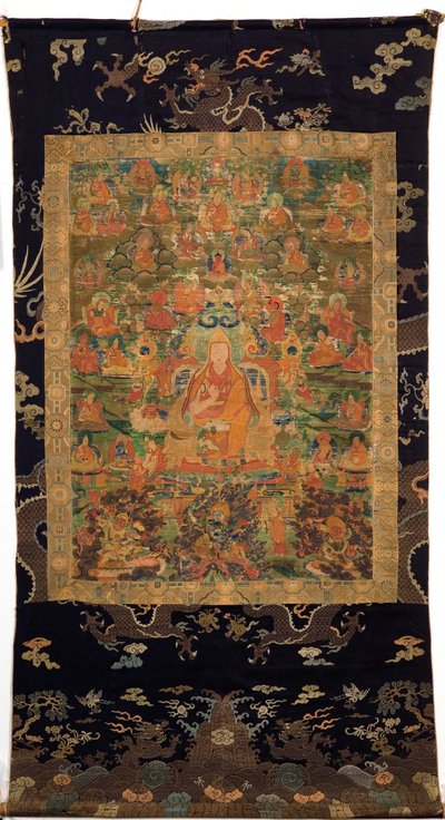 Third Panchen Lama Losan Penden Yeshe by Tibetan School