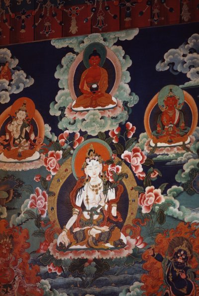 Wall Murals Depicting Deities by Tibetan School