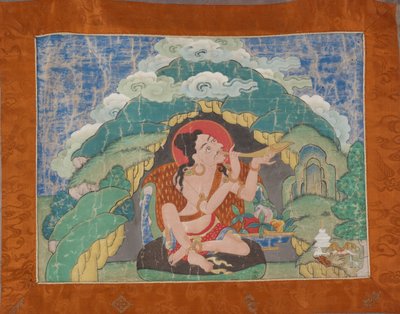 Mahasiddha Krishnacharya, from a Partial Set of Thangkas, Early 19th Century by Tibetan School