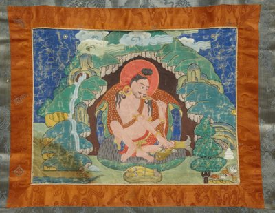 Mahasiddha Luipa, from a partial set of thangkas, early 19th century by Tibetan School
