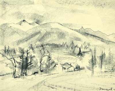 Mountain Cottage by Tibor Dengyel