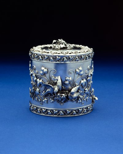 A cylindrical box by Tiffany & Co, c.1870-185 by Tiffany and Company