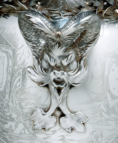 Detail of a yachting trophy (detail) by Tiffany and Company
