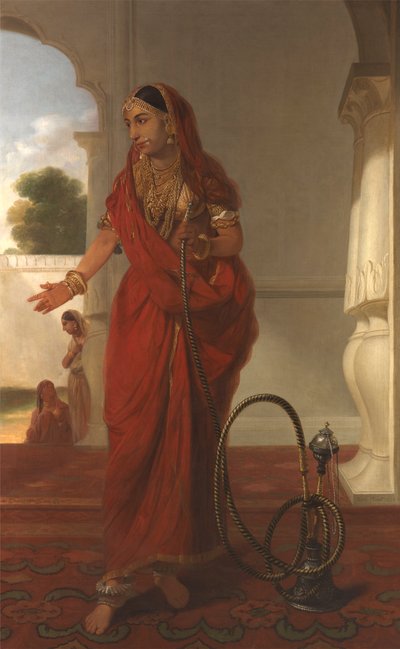 A Woman of the Court at Faizabad, India by Tilly Kettle