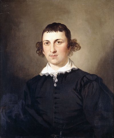 Portrait of a Gentleman, Probably Mr. Lyte, in Black Van Dyke Costume by Tilly Kettle