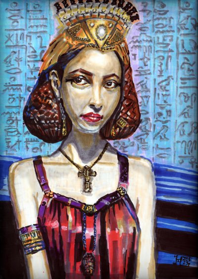 Regal Egyptian Queen by Tim Hoinkis
