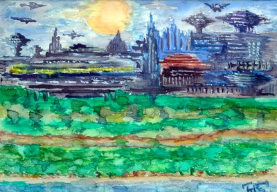 Vibrant Future City by Tim Hoinkis