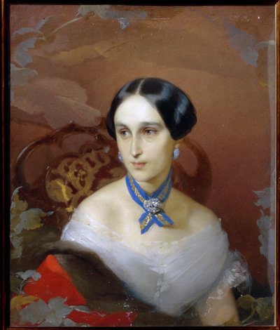 Portrait of Natalia Pushkina Lanskaya by Timofei Andreyevich Neff