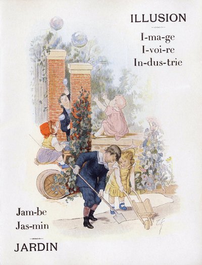 Children in a Garden by Timoleon Marie Lobrichon