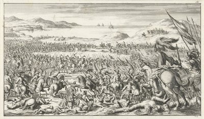 The Battle of Ascalon on August 12, 1099, 1683 by Timotheus Ten Hoorn