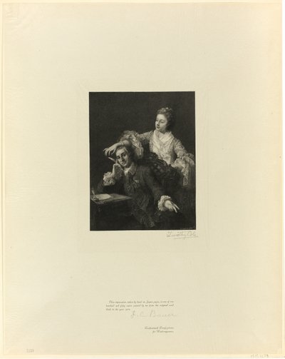 Garrick and His Wife, from Old English Masters by Timothy Cole