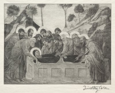 Old Italian Masters: Burial of the Virgin by Timothy Cole