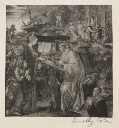 Madonna Appearing to St. Bernard by Timothy Cole