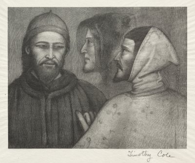 Old Italian Masters: Three Heads, 1885 by Timothy Cole