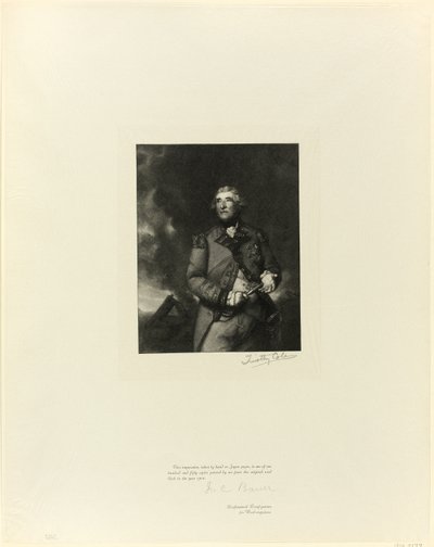 Portrait of Lord Heathfield, from Old English Masters by Timothy Cole