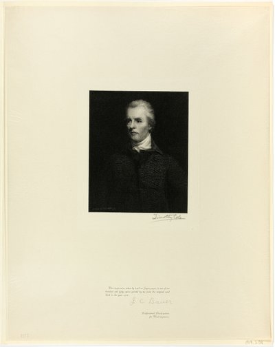 Right Honorable William Pitt, from Old English Masters by Timothy Cole