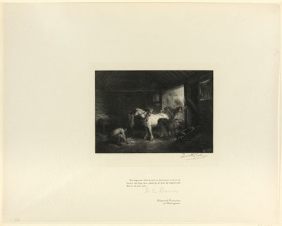 Stable Interior, from Old English Masters by Timothy Cole