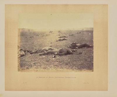 A Harvest of Death, Gettysburg, Pennsylvania by Timothy H. OSullivan
