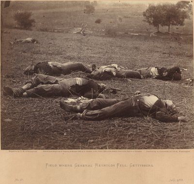 Field Where General Reynolds Fell, Gettysburg, July 5, 1863 by Timothy H. O