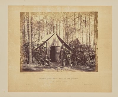 General Post-Office, Army of the Potomac, Brandy Station, Virginia by Timothy H. OSullivan