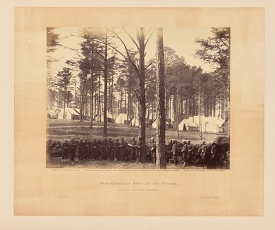 Headquarters Army of the Potomac, Brandy Station, Virginia by Timothy H. OSullivan