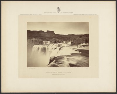 Shoshone Falls, Snake River, Idaho, View Across Top of the Falls by Timothy H. OSullivan