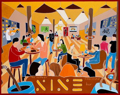 The Number Nine Chocolate Bar, 2009 by Timothy Nathan Joel