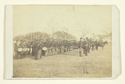 50th Pennsylvania Infantry in Parade Formation by Timothy O