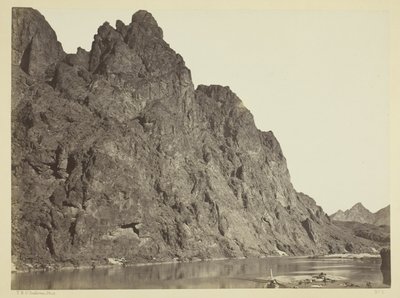Bluff Opposite Big Horn Camp, Black Canyon, Colorado River by Timothy O