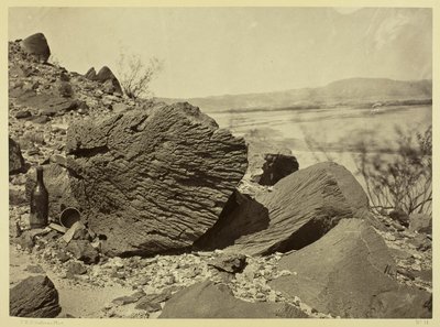 Rock Carved by Drifting Sand, Below Fortification Rock, Arizona by Timothy O
