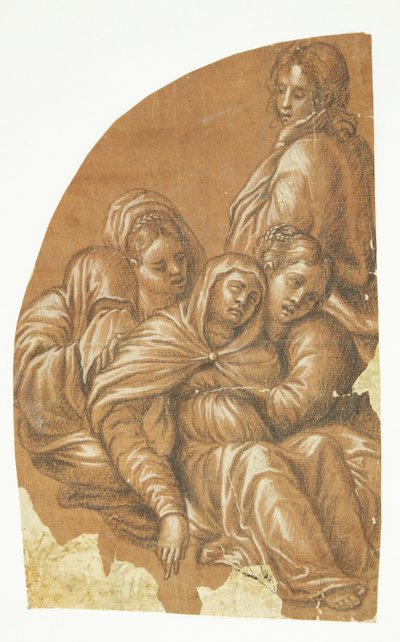 Part of a Pietà (Left Side of a Lunette Composition) by Tintoretto