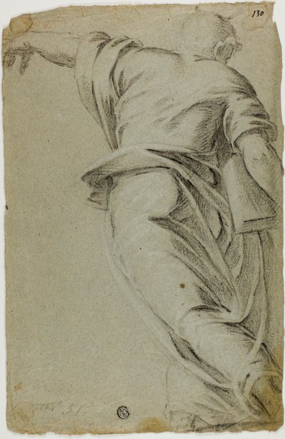 Moses Striding to the Left, Pointing with Left Hand by Tintoretto