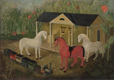 Horses and Trains by Tirzah Ravilious