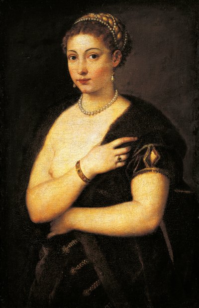 Girl in fur by Titian (c.1488 1576)