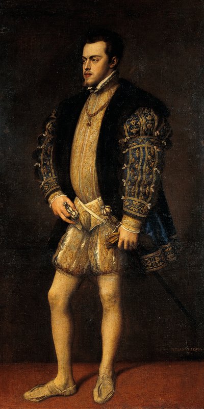 Portrait of Philip II of Spain by Titian (c.1488 1576)