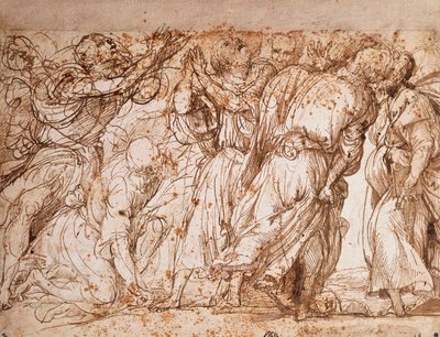 Study of the group of the Apostles in the Church of the Assumption of the Frari in Venice by Titian (c.1488 1576)